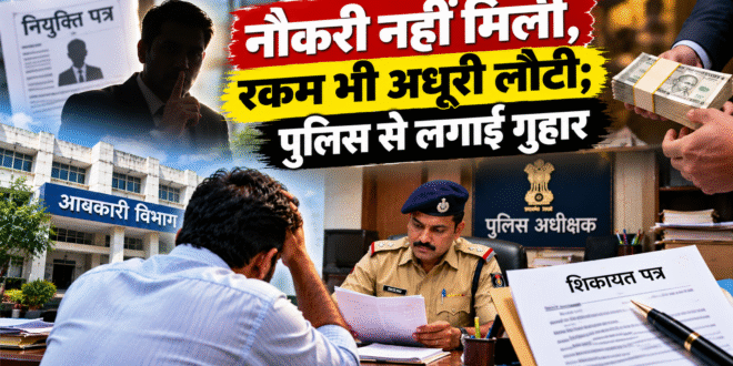 नौकरी नहीं मिली, रकम भी अधूरी लौटी; पुलिस से लगाई गुहार