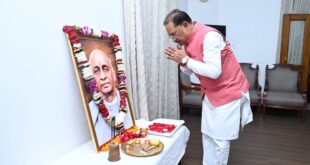 मुख्यमंत्री विष्णु देव साय ने लौह पुरुष सरदार वल्लभभाई पटेल की जयंती पर उन्हें किया नमन…..
