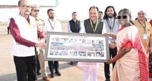 राष्ट्रपति द्रौपदी मुर्मु छत्तीसगढ़ प्रवास के पश्चात रायपुर से हुईं रवाना….